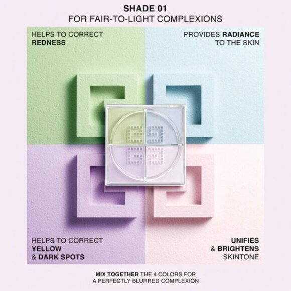 NEW Givenchy Prisme Libre Illuminating & Color Correcting Loose Powder 01 Mini - Picture 5 of 5